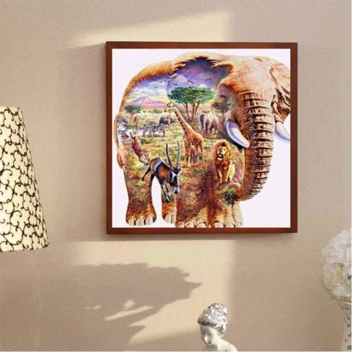 New Best Modern Art Elephant Diy Full Drill - 5D Diamond 