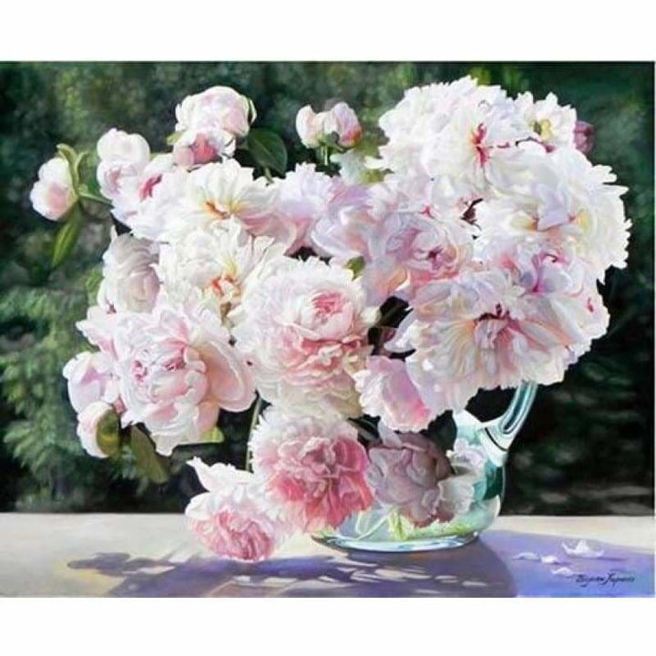 New Cheap Peony Flowers Full Drill - 5D Diy Diamond Painting