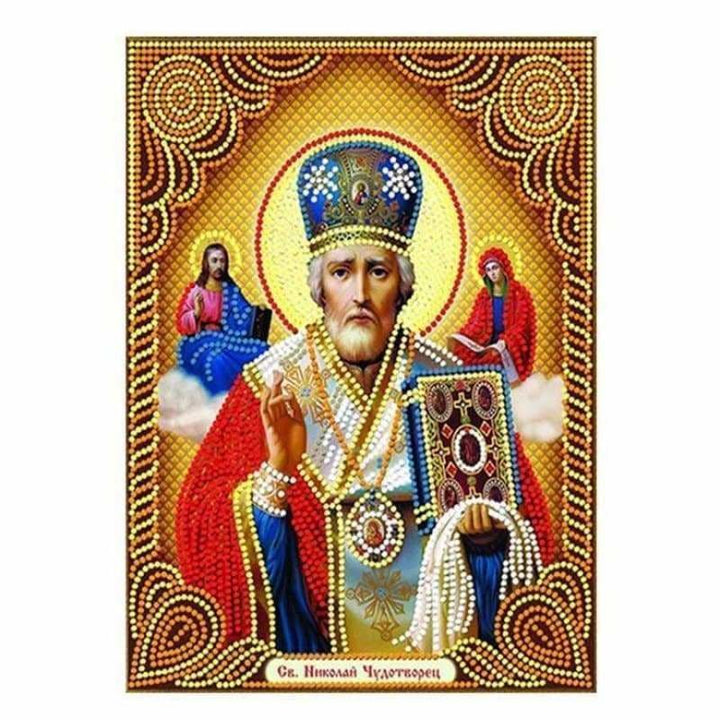 New Christian  Portrait Full Drill - 5D Diy Embroidery Diamond Painting Kits QB8087 - NEEDLEWORK KITS