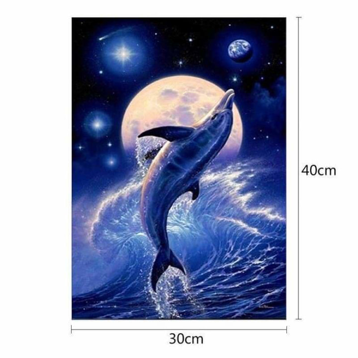 New Dream Dolphin Full Drill - 5D Diy Diamond Painting Kits 