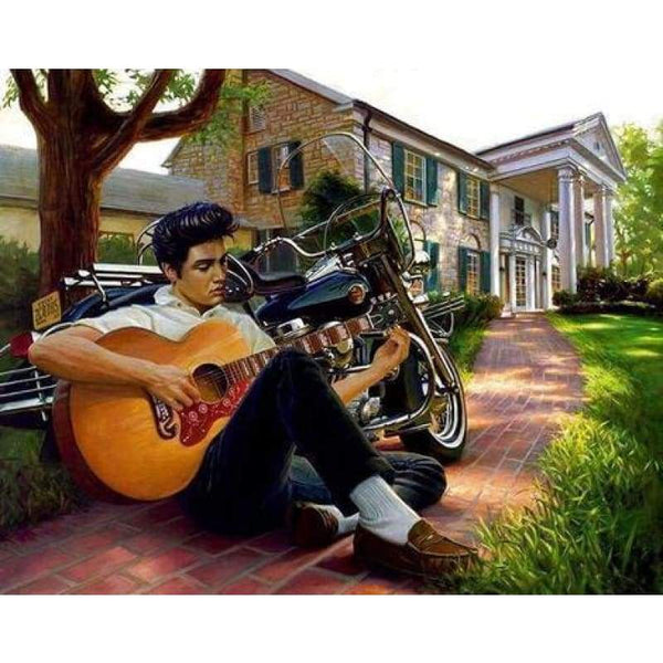 Full Drill - 5D DIY Diamond Painting Kits Artistic Guitar Boy - NEEDLEWORK KITS