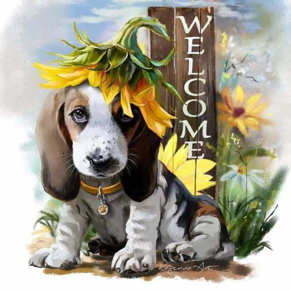 New Oil Painting Style Pet Dog Diy Full Drill - 5D Full 