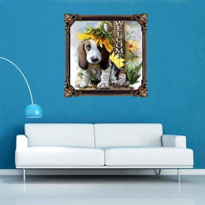 New Oil Painting Style Pet Dog Diy Full Drill - 5D Full 