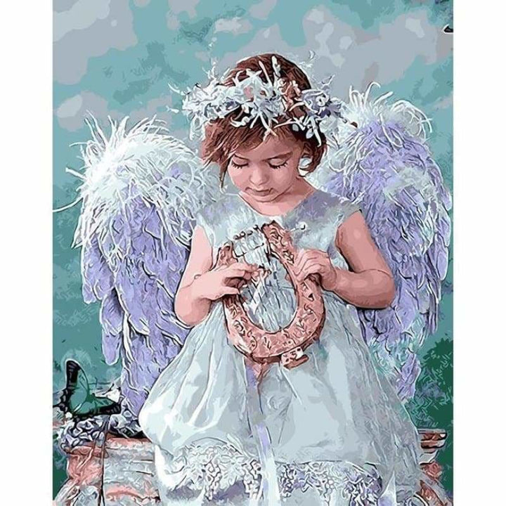 Oil Painting Style Angel Pattern Diy Full Drill - 5D Full 