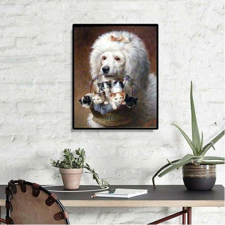 Oil Painting Style Cat Full Drill - 5D Diy Diamond Painting 