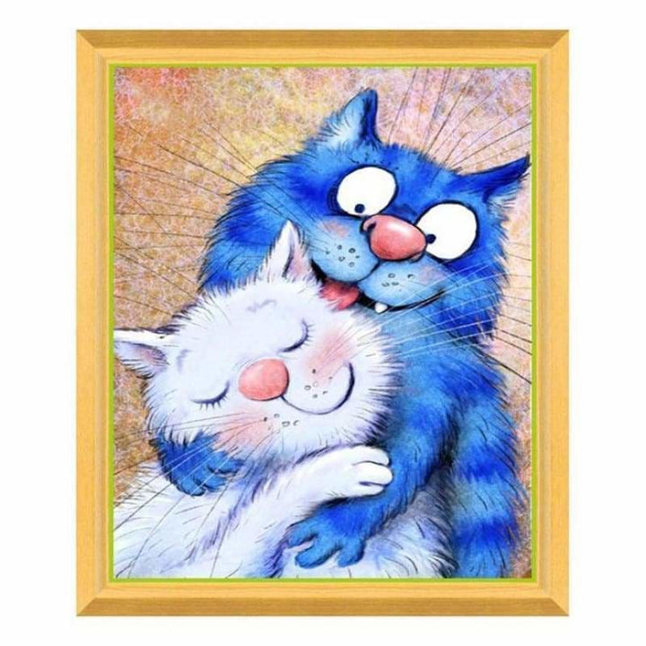 Oil Painting Style Cat Full Drill - 5D Diy Diamond Painting 