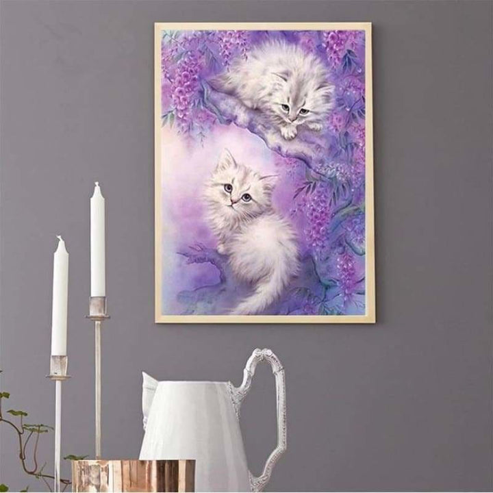 Oil Painting Style Cat Full Drill - 5D Diy Diamond Painting 