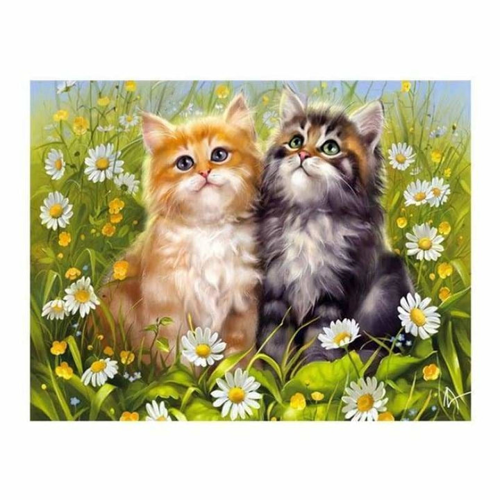 Oil Painting Style Cat Full Drill - 5D Diy Diamond Painting 