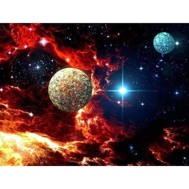 Planets 4- Full Drill Diamond Painting - NEEDLEWORK KITS