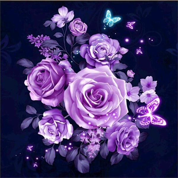 Special Cheap Lavender Flowers Full Drill - 5D Diy Diamond 